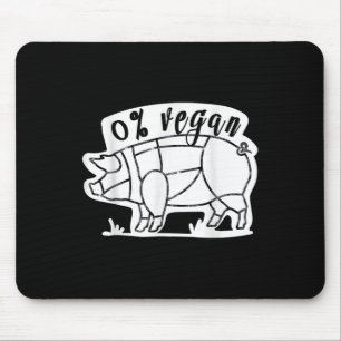 Zero Percent Vegan Grappige BBQ Carnivoor Vlees Ea Muismat