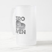 Zero Pucks Given (Hockey) Frosted Glass Beer Mug (Devant gauche)