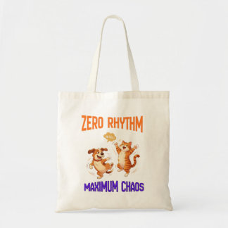 Zero Ritme Maximum Chaos Grappige Hond & Kat Boods Tote Bag