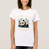 Zero Rush – 100% Plush Lazy Panda T-Shirt (Devant)