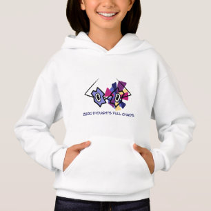Zero Thoughts Full Chaos Meisjes Hoodie - Grappige