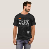 Zero Tolerance g++ Compiler C++ Developer T-Shirt (Voorkant volledig)