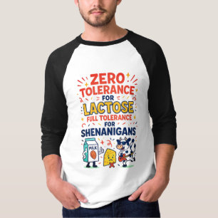 Zero Tolerance voor Lactose Funny T-shirt