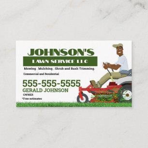 Zero Turn Lawn Care Visitekaartje