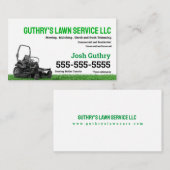 Zero Turn Lawn Care Visitekaartje (Voorkant / Achterkant)