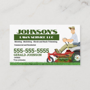 Zero Turn Lawn Care Visitekaartje