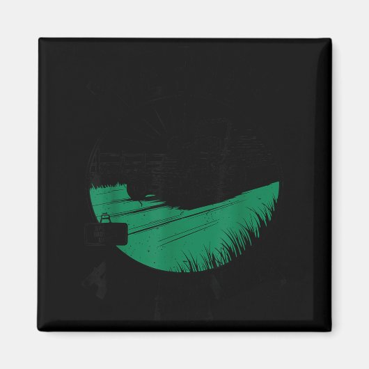 Zero-turn Lawn Mower We Ride At Dawn Funny Dad Mow Magneet (Voorkant)