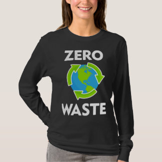 Zero Waste Earth Day Milieu Leraar Anti P T-shirt
