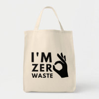 Zero waste eco-friendly tote and grocery bag