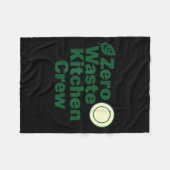 Zero Waste Kitchen Crew Sustainability Design  Fleece Deken (Voorkant (Horizontaal))