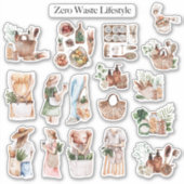 Zero Waste Lifestyle Self Care Bullet Journal Sticker (Voorkant)