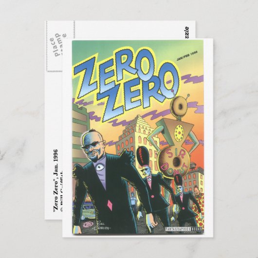 "Zero Zero", jan. 1996 Briefkaart (Voorkant / Achterkant)