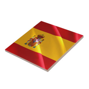 zES002 SPANSE Vlag, Spanje, Tegeltje