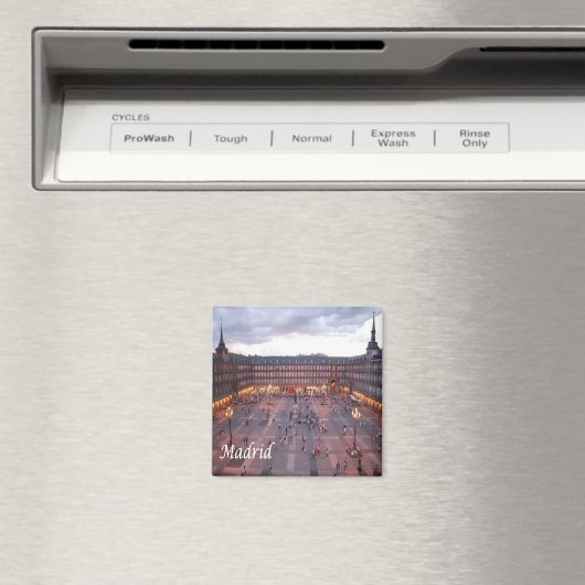 zES009 MADRID Plaza Mayor Spanje - Fridge Magnet Magneet (Insitu (Vaatwasser))