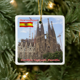 zES013 BARCELONA Basilica Sagrada Familia, Keramisch Ornament