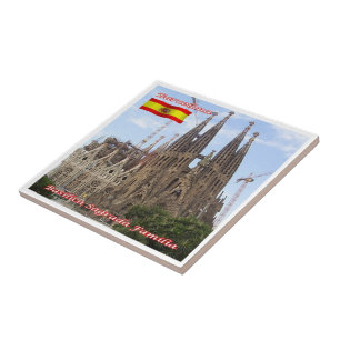 zES013 BARCELONA Basilica Sagrada Familia, Tegeltje