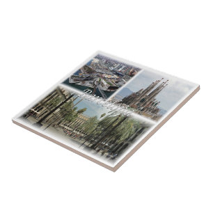 zES031 BARCELONA Spanje Tegeltje