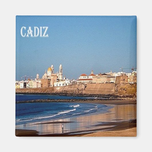 zES050 CADIZ panorama, Spanje, Fridge Magneet (Voorkant)