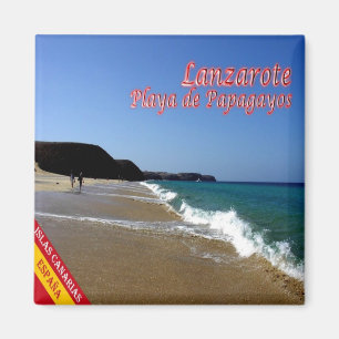 zES088 LANZAROTE, PAPAGAYOS BEACH, Spanje, Fridge Magneet