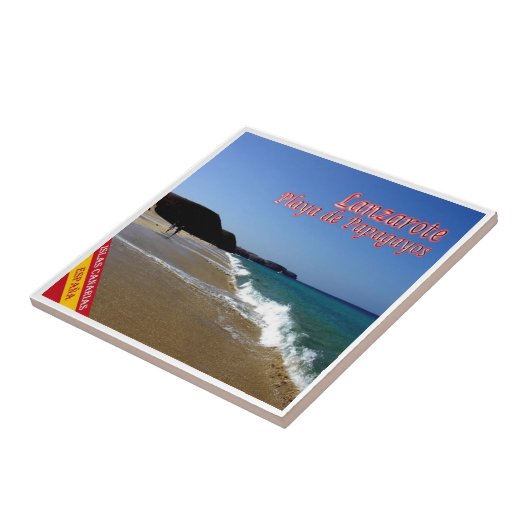 zES088 LANZAROTE, PAPAGAYOS BEACH, Spanje, Tegeltje (Zijkant)