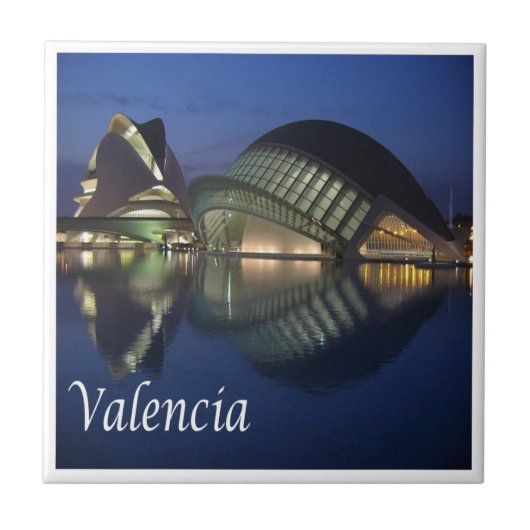 zES100 VALENCIA panorama, Spanje, Tegeltje (Voorkant)