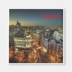 zES118 MADRID City, Spanje, Europa, Fridge Magneet