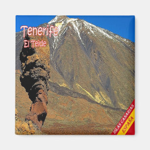 zES136 EL TEIDE Tenerife, Spanje, Koelkast Magneet