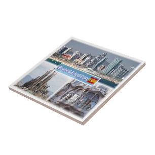 zES157 BARCELONA, Sagrada Familia Catalonië Tegeltje