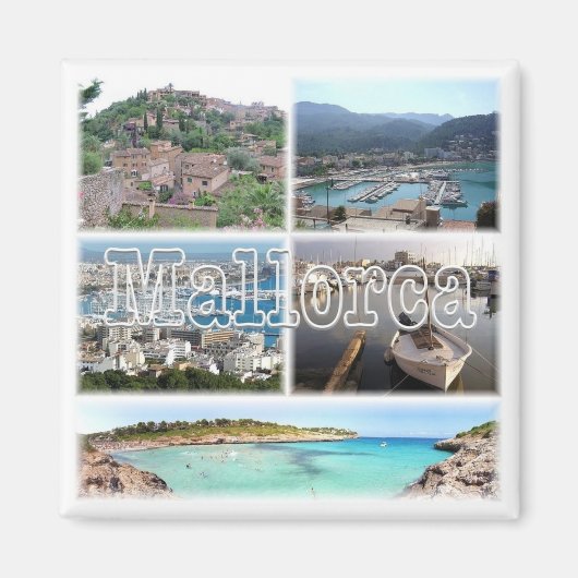 zES163 PALMA Mallorca Deia Soller - Fridge Magnet Magneet (Voorkant)