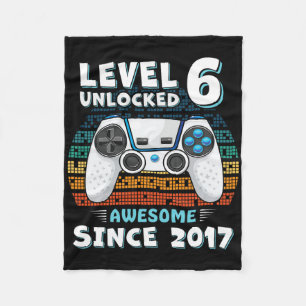 Zes 6jr Verjaardag Zoon Jongen Grappige Gamer 6de  Fleece Deken