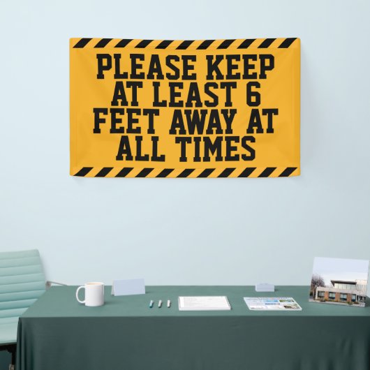 Zes feet sociale vervorming spandoek (Beurs)