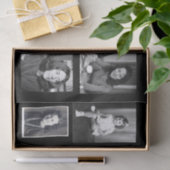 Zes foto gepersonaliseerd tissuepapier (Geschenk)