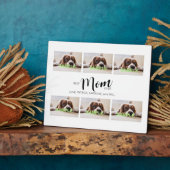 Zes fotocollage tablet Plaque met Easel Fotoplaat (Zijkant)