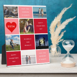 zes foto's | Happy Valentines Day Grid Sherpa Fotoplaat