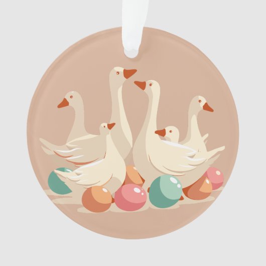 Zes ganzen A-lay-out stencil-stijl Ornament (voorkant)