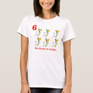 Zes ganzen A-leg T-shirt