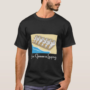 Zes ganzen een legperiode van 12 dagen voor kerstm t-shirt