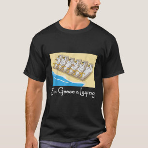 Zes ganzen een legperiode van 12 dagen voor kerstm t-shirt