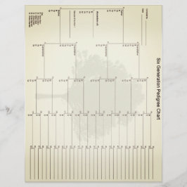 Zes generaties oud papier bekijken