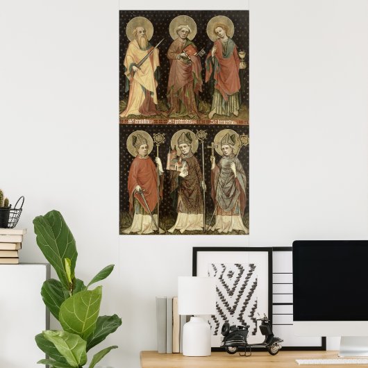 Zes heiligen poster (Thuiskantoor)