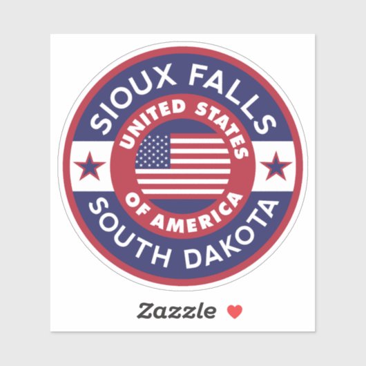 ZES HERFSTEN, South Dakota Sticker (Vel)