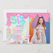 Zes is zo lieve aangepaste foto kaart (Voorkant)