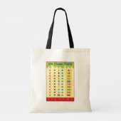 Zes keer tafel Canvas tas (Achterkant)