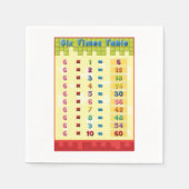 Zes keer tafel papieren servetten (Voorkant)