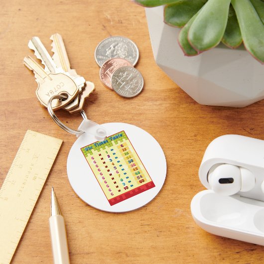 Zes keer tafel Sleutelhanger
