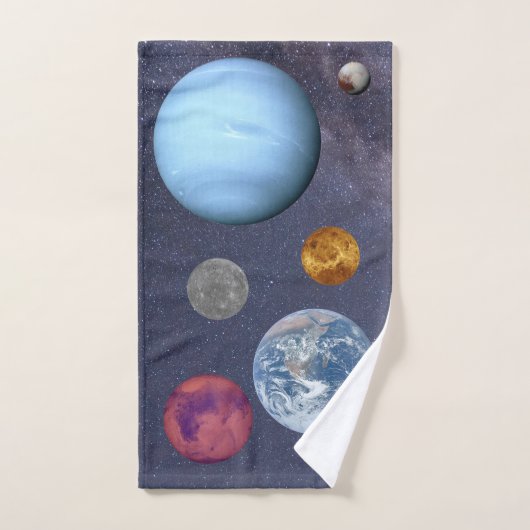 Zes kleinste planeten handdoek (Handdoek)