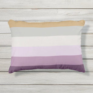 Zes kleuren - Blauw Violet Paars Roze Geel Buitenkussen