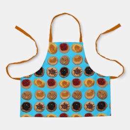 Zes Kolaches op Light Blue schort