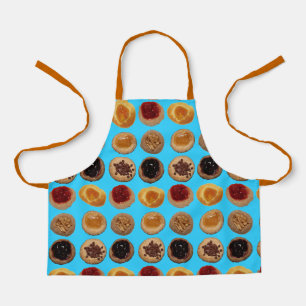Zes Kolaches op Light Blue schort