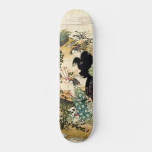 Zes kostbare rivieren - dames met het woodblok Kub Skateboard